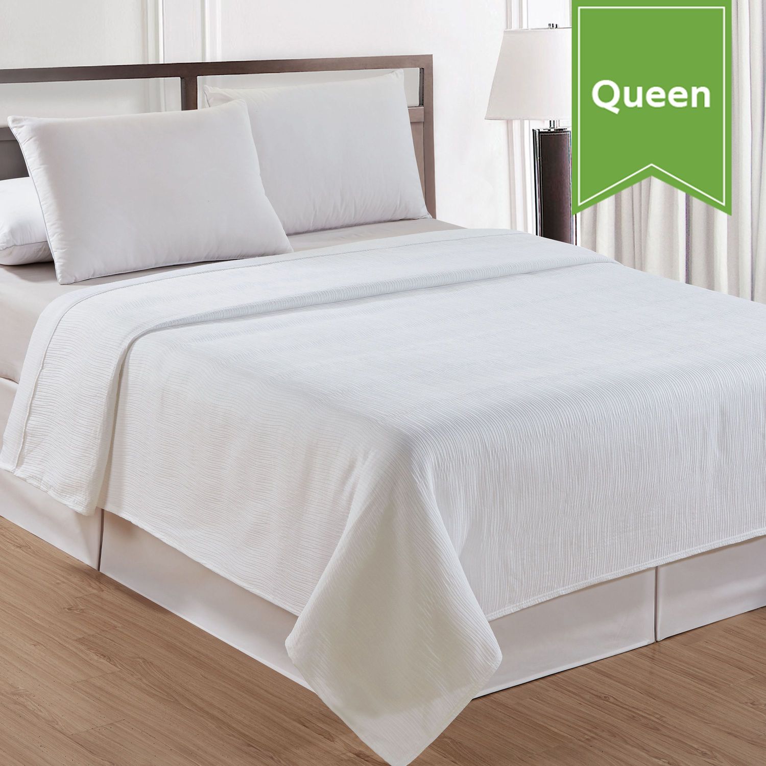 Top Sheet - Ripple-Puffed Fabric - Queen - 94 x 96 - Case of 12