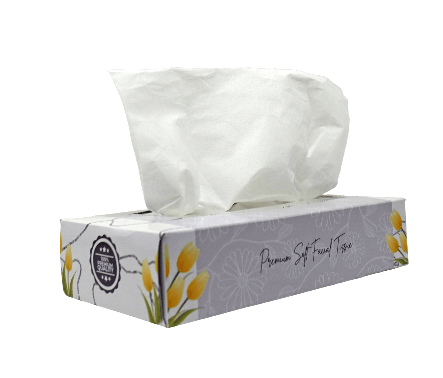 Flat Facial Tissues - Case of 30