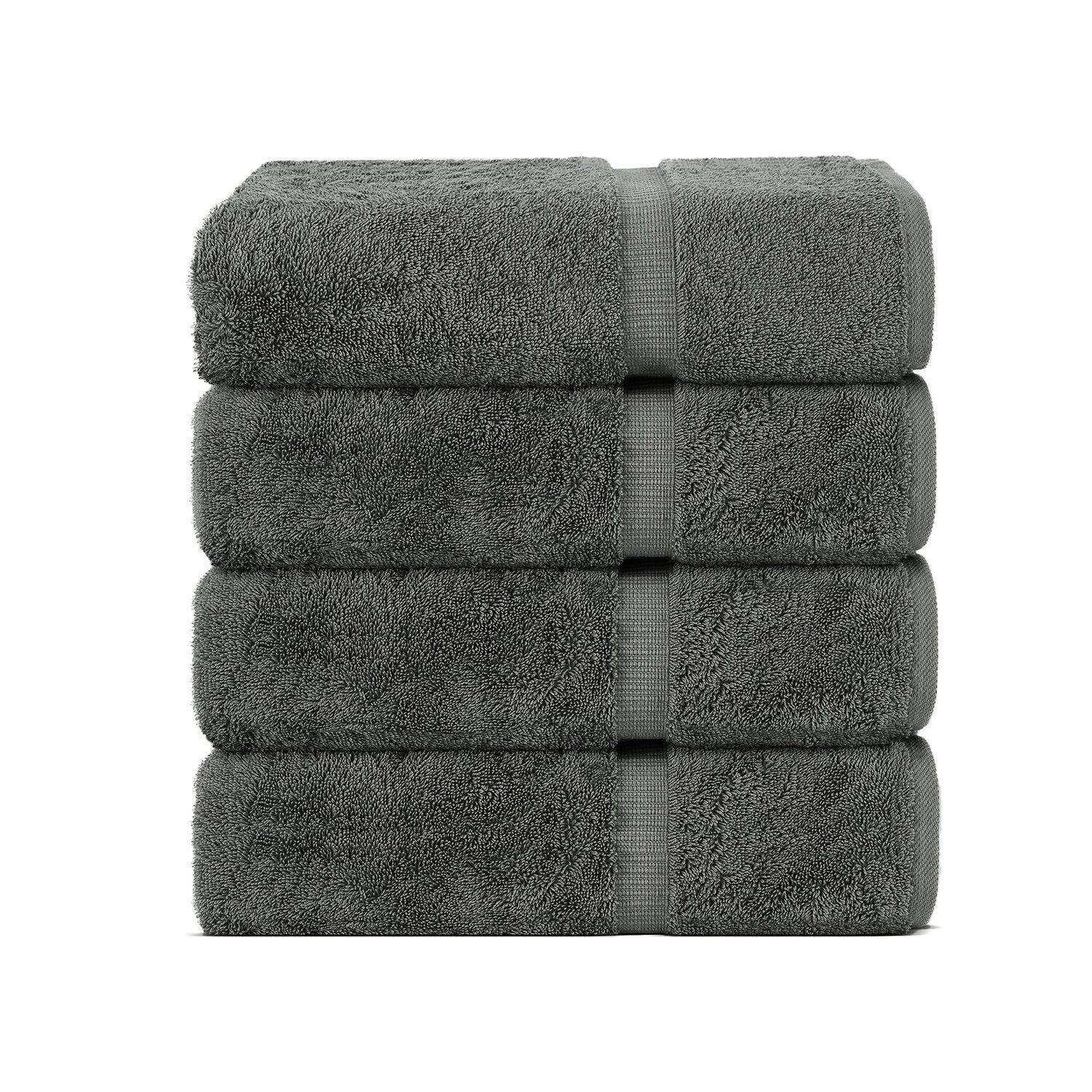 Belem Luxury 27 x 50 Bath Towels - Castle Rock Gray - Case of 6 sets