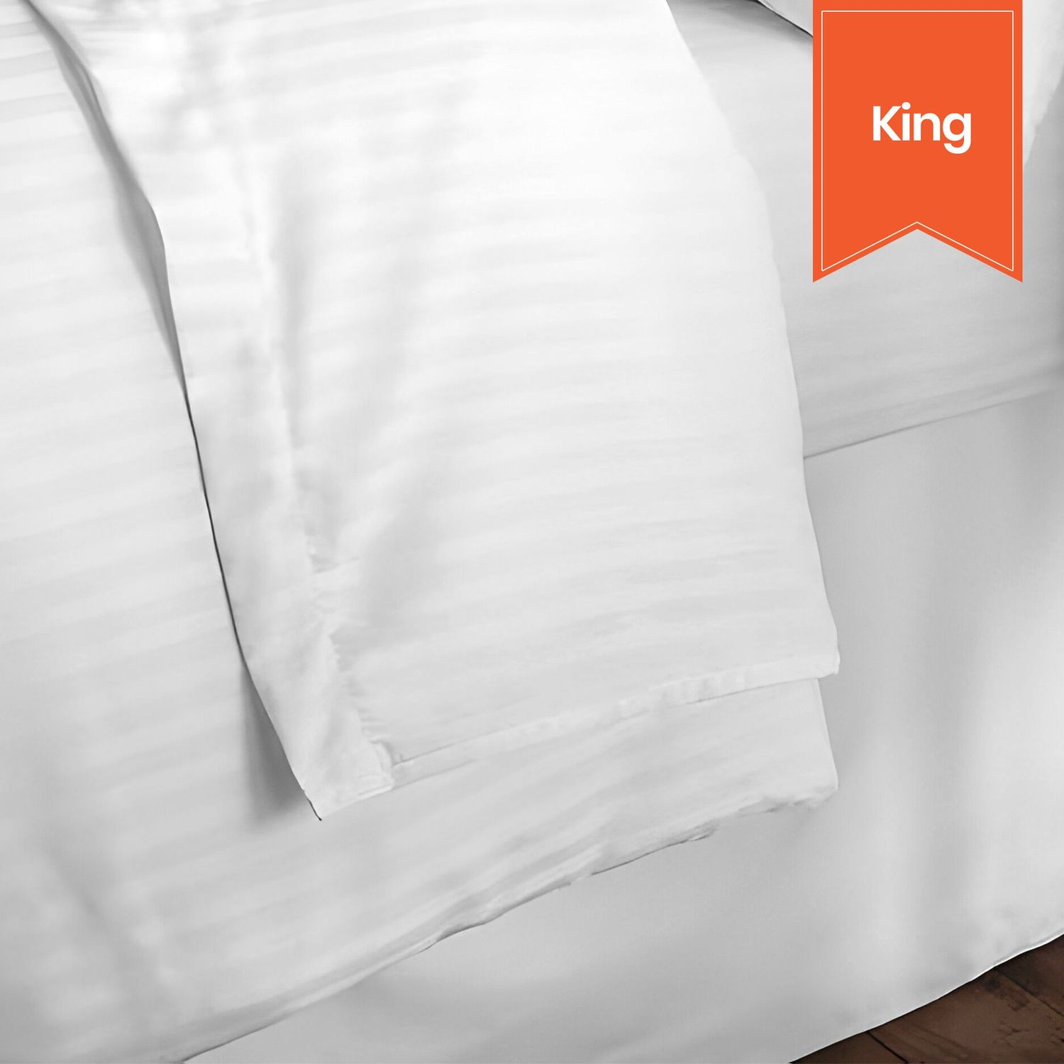 Tone-on-Tone Stripe T-250 Duvet Cover - King - 110 x 99 - Case of 12