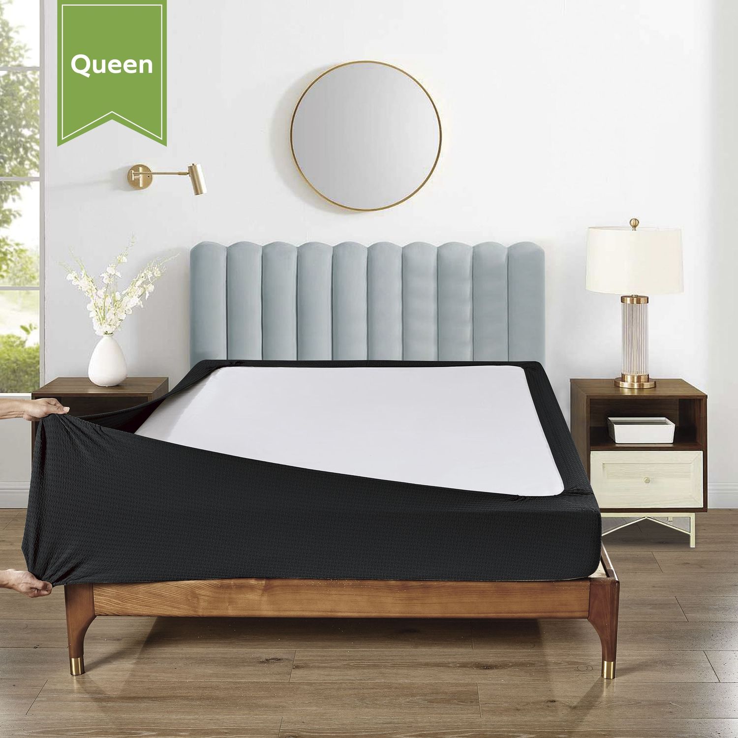 Stretchable Box Spring Wrap - Persian Black - Full/Queen - Case of 6