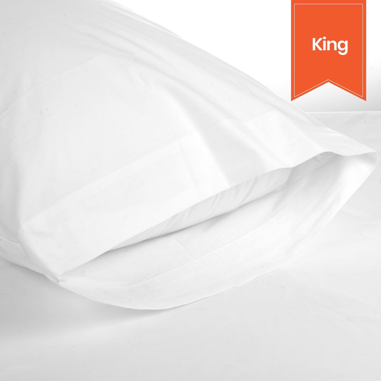 Forte T-250 Satin Weave Pillowcase - King - 42 x 46 - Case of 72