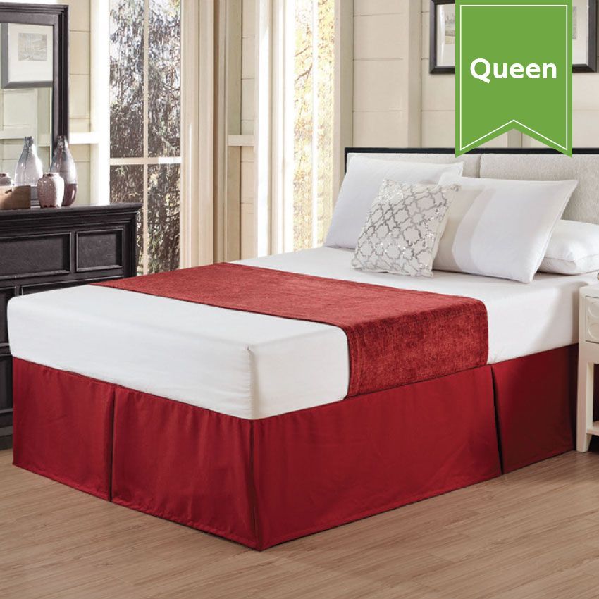 Chenille Bed Scarf - Serene Merlot - Queen - 26 x 94 - Case of 12