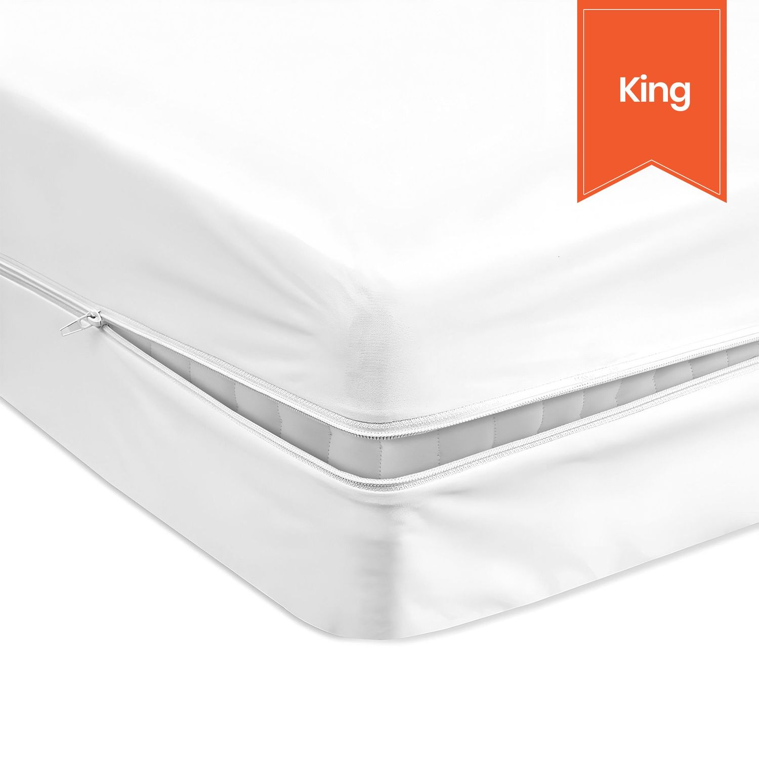 Waterproof Mattress Encasement - King - 78 x 80 x (13 to 15) - Case of 12