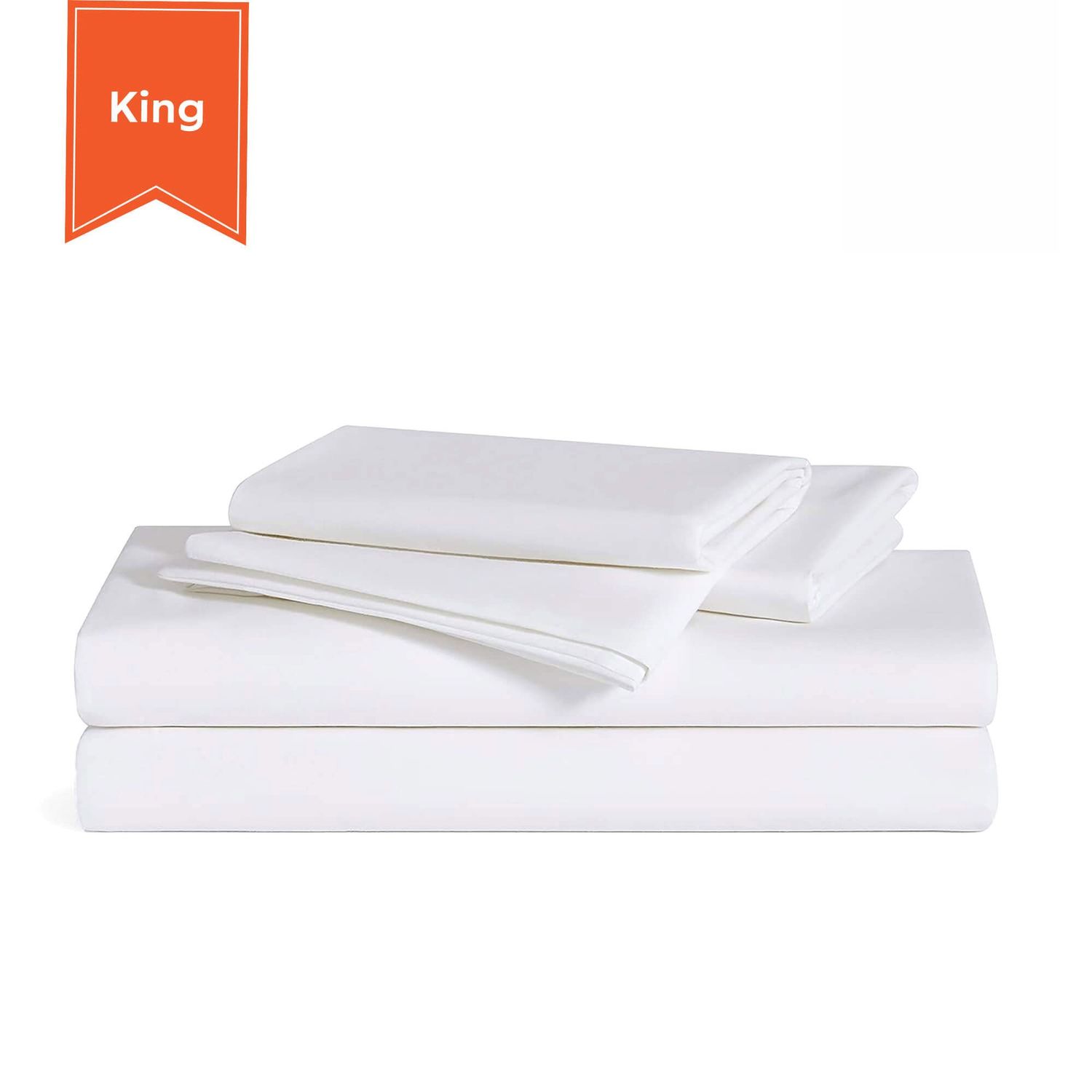 Opal Very Soft Microfiber Sheet - King - Flat - 114 x 110 - Case of 12