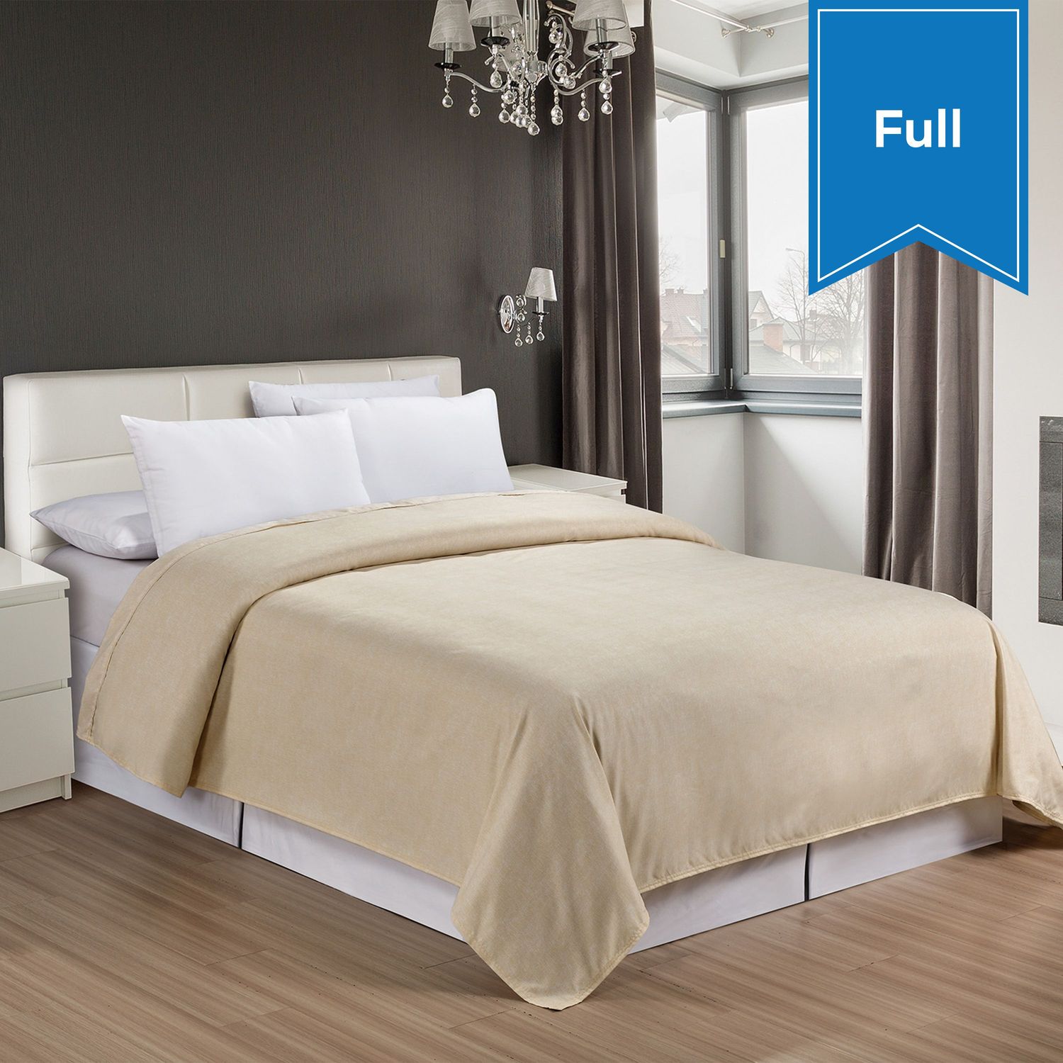 Classic Textured Top Sheet - Vintage Gold - Full - 84 x 96 - Case of 12