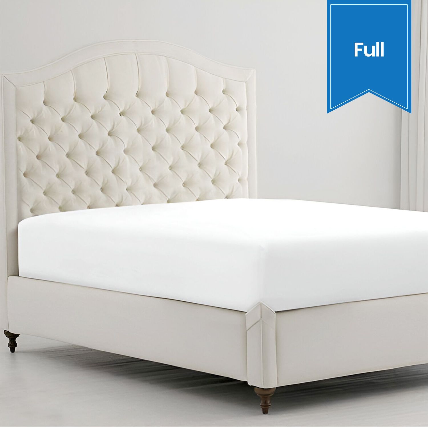 Forte T-250 Satin Weave Sheet - Full - Fitted - 54 x 80 x 15 - Case of 24