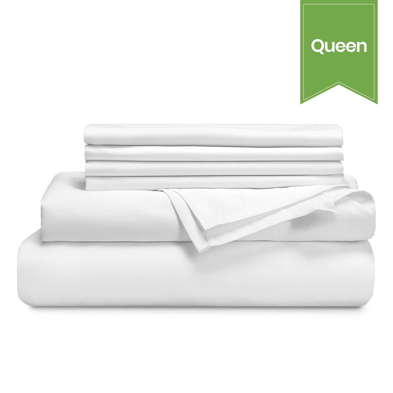 Ryotei T-300 Luxury Satin Sheet - Queen - Flat - 96 x 125 - Case of 12