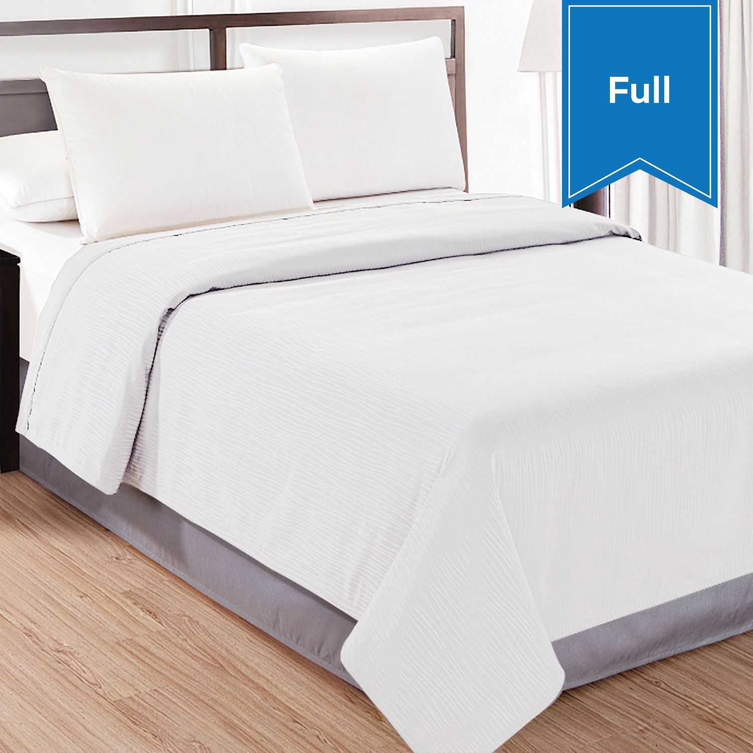 Water Streams Top Sheet - White - Twin/Full - 84 x 96 - Case of 12