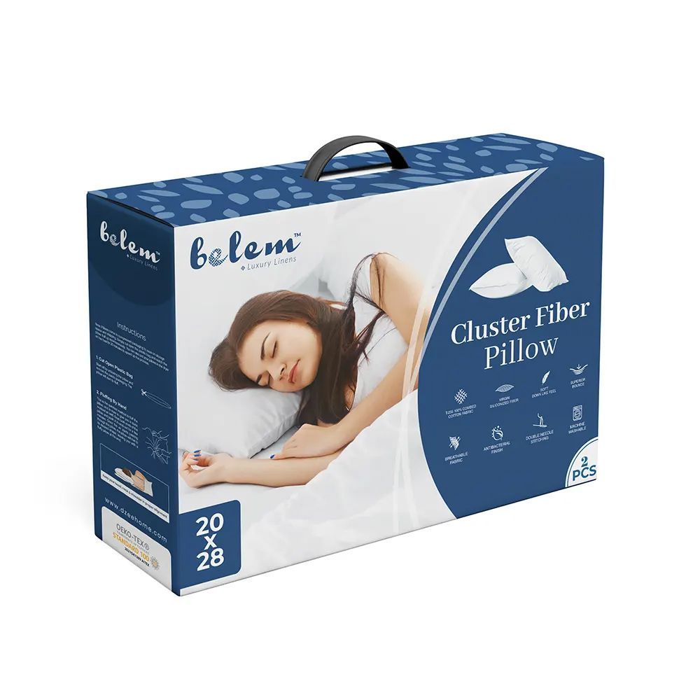 Belem Down Alternative Cluster Pillow - Queen - 20 x 28 - Case