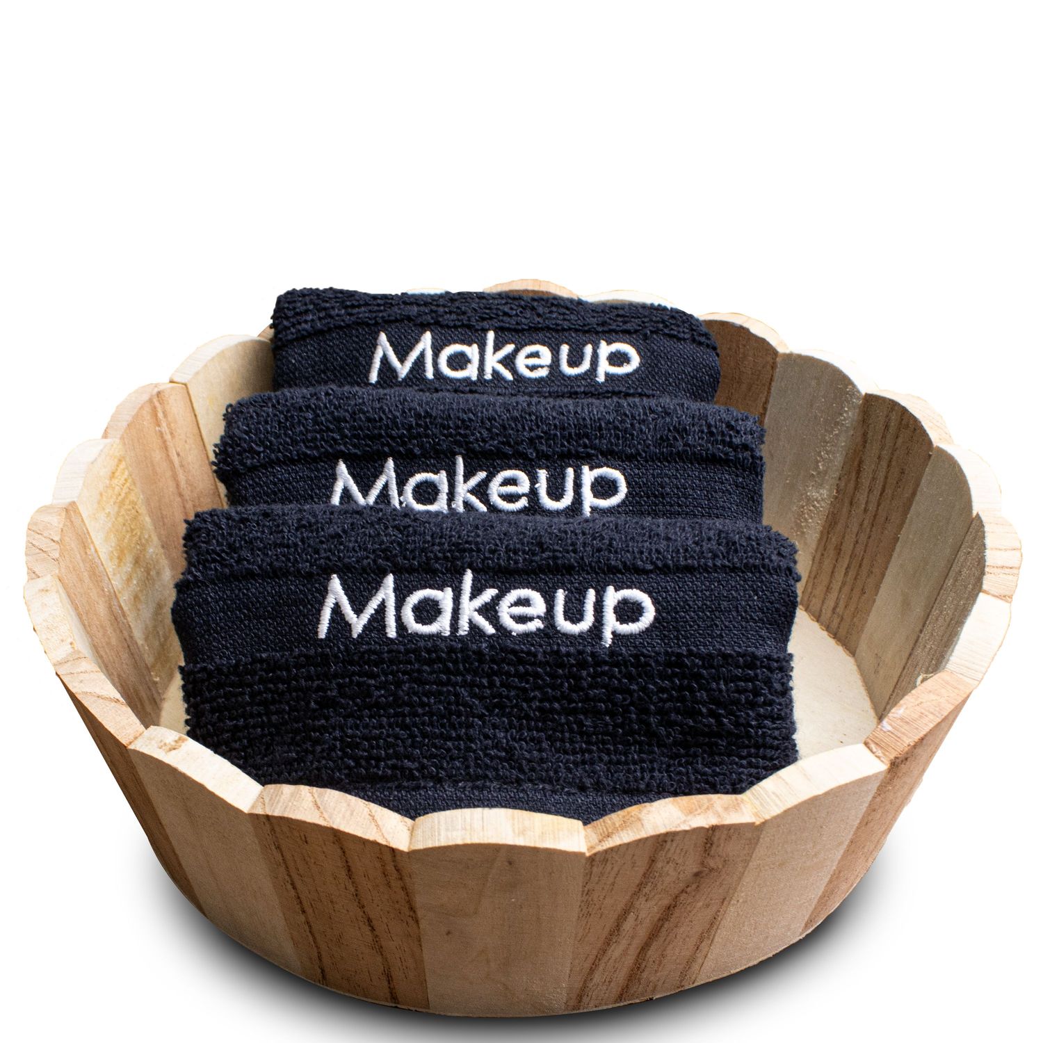 Bleach Resistant Cosmetic Towel - Black - 12 x 12 - Case of 300