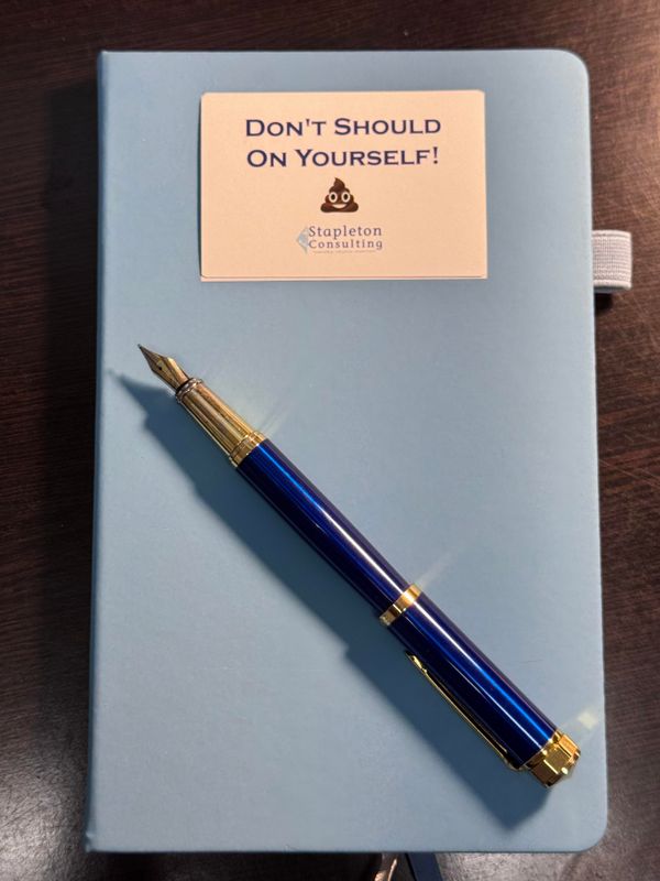 Don't "Should" On Yourself Sticker
