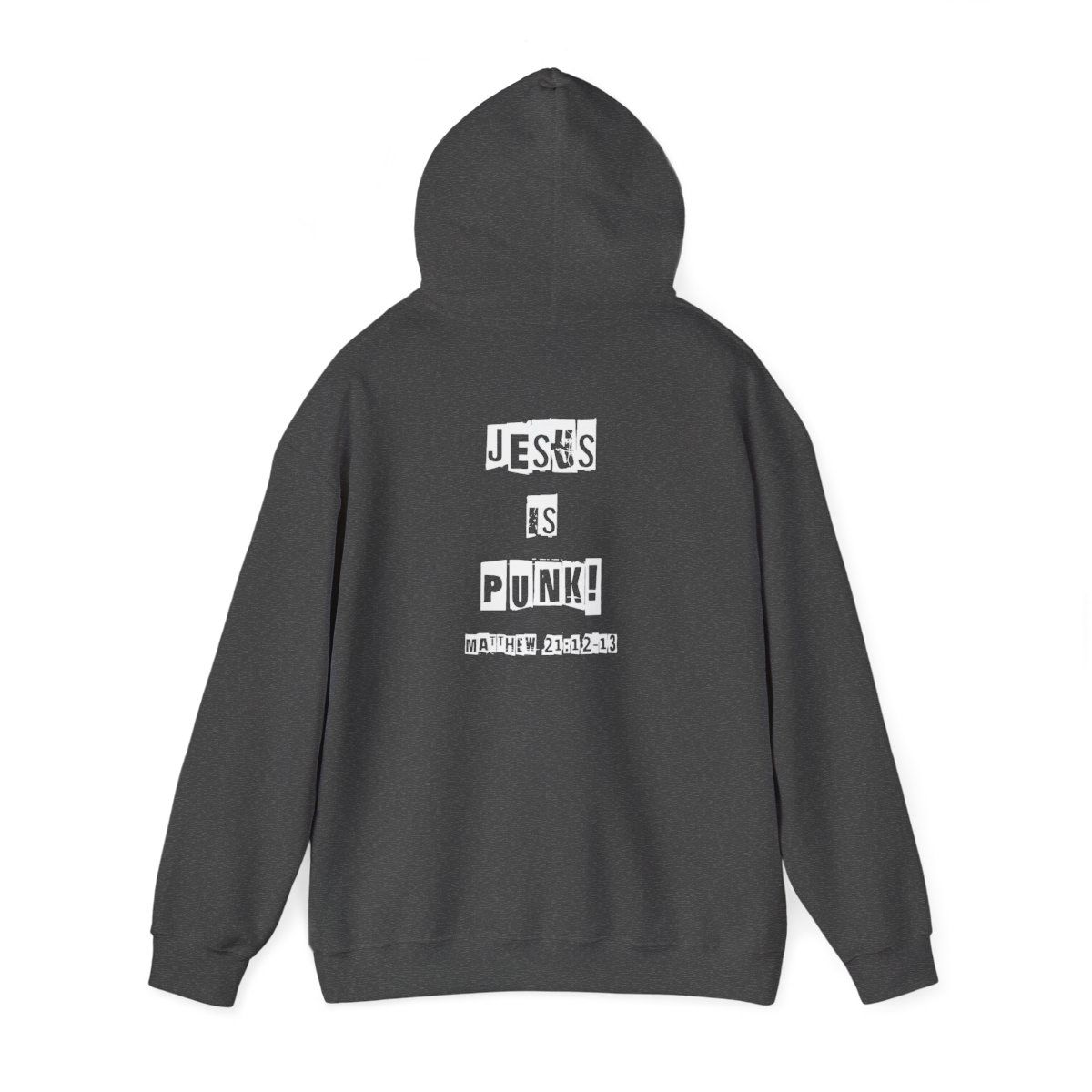 JESUS IS PUNK!  Faith in your face!  Cozy Unisex Hooded Sweatshirt, Perfect gift for your faith rebel!  Gift for him or her.  Jesus is Lord!