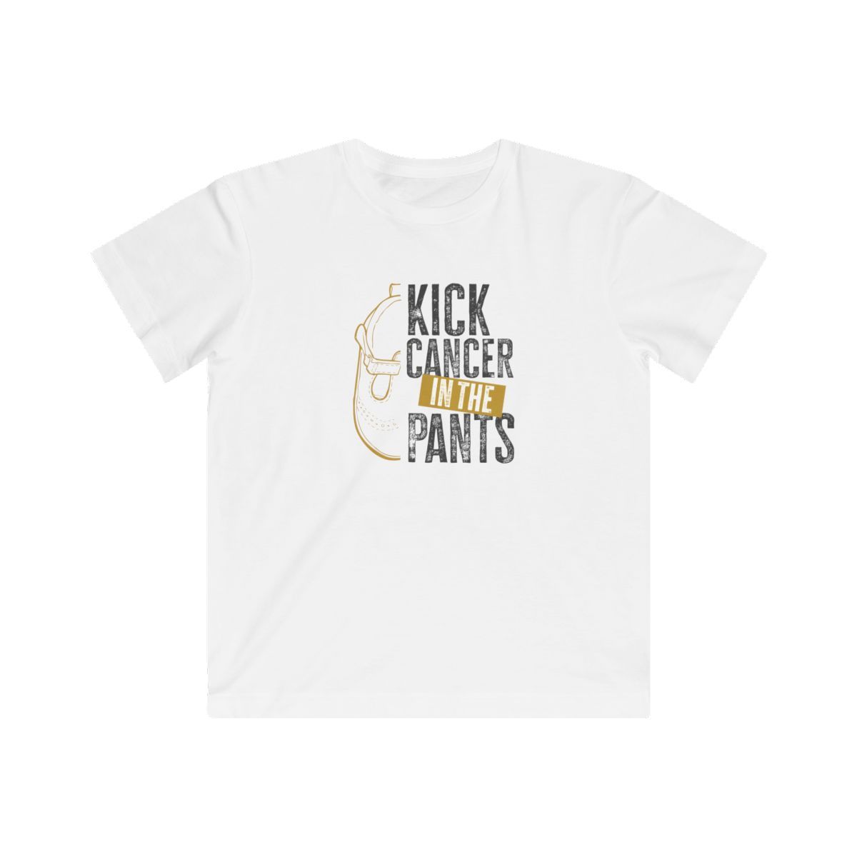 Kick Childhood Cancer Tee, Cancer Survivor, Beat Child Cancer, Gift Tee Shirt, Childhood Cancer Awareness, Support, Love, Hope, Faith