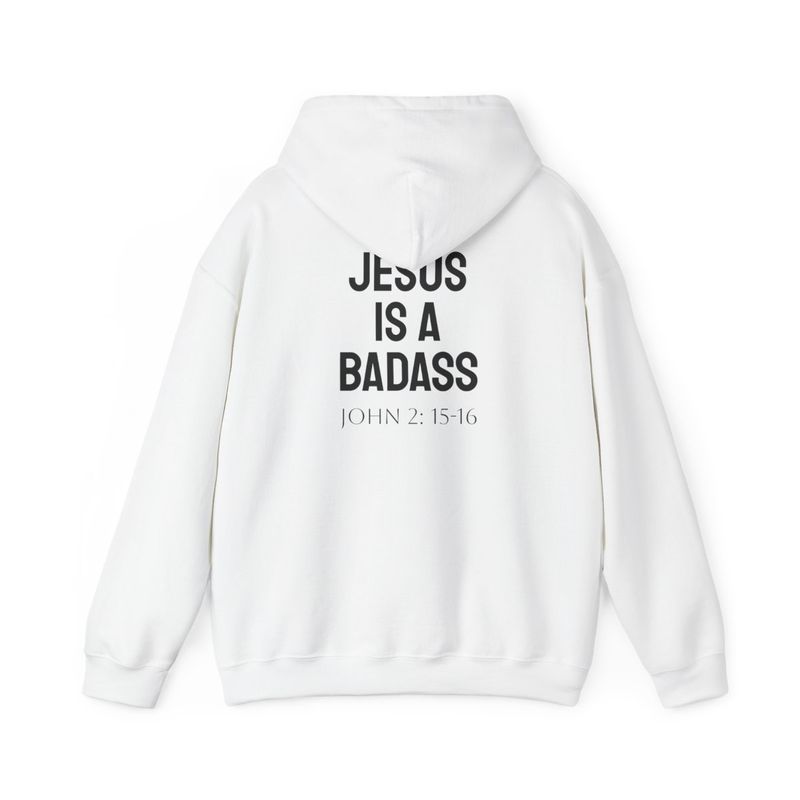 Jesus is a Badass Hoodie | Unisex Heavy Blend Sweatshirt | Faith Apparel, Christian Gifts, Gifts for Him/Her, Trendy Sweatshirts