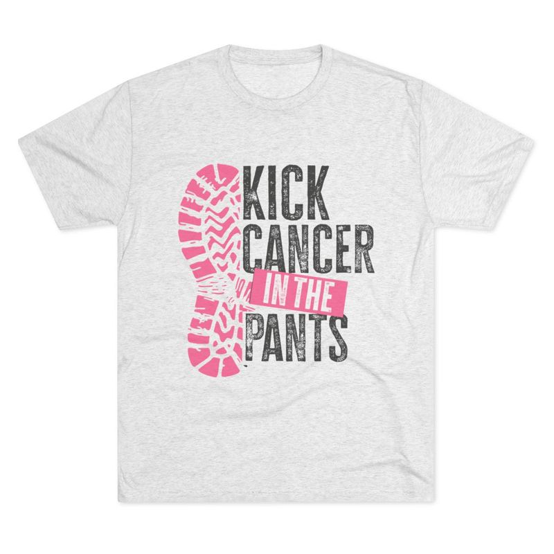 Triblend Men's Breast Cancer Support Tee, Breast Cancer Awareness Shirt, Breast Cancer Warrior, Supporter, Breast Cancer Team