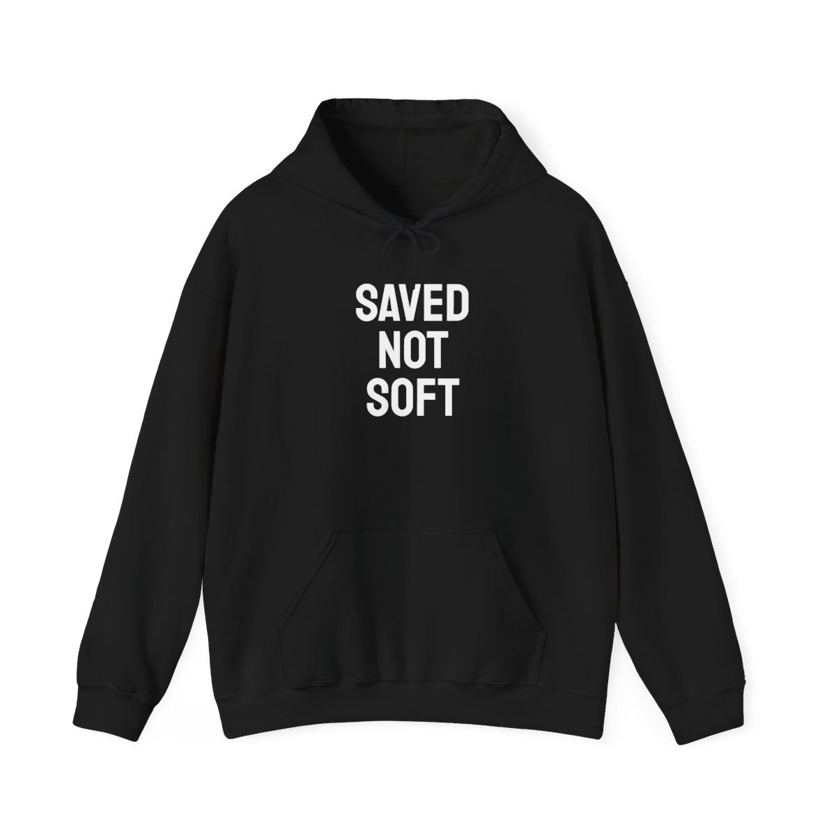 SAVED NOT SOFT Unisex Heavy Blend Hoodie for Every Occasion | Gift for Her, Him, Birthday, Casual Wear, Trendy Apparel