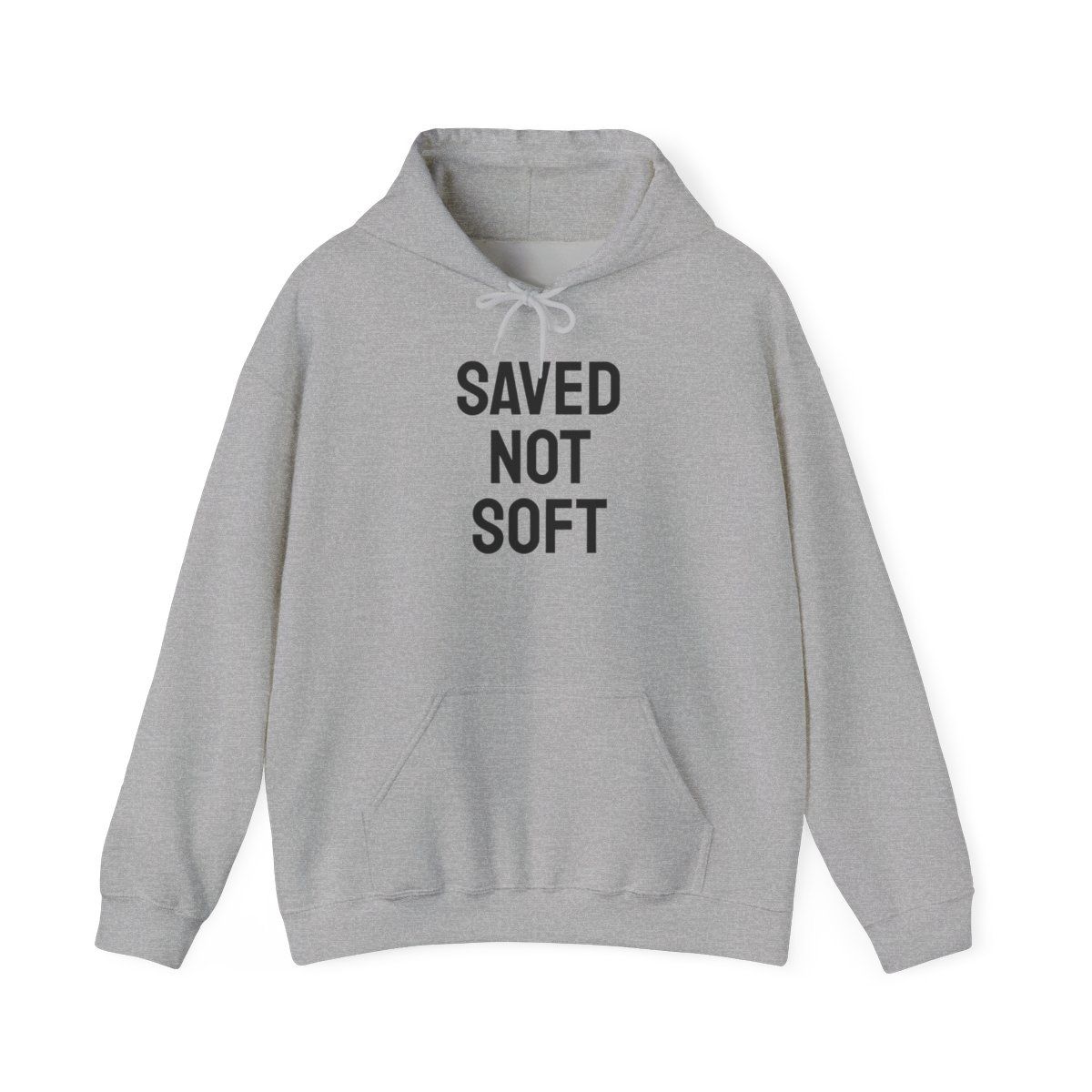 SAVED NOT SOFT Motivational Workout Hoodie, Unisex Gym Sweatshirt, Fitness Gift, Saved Not Soft, Strength Training Apparel