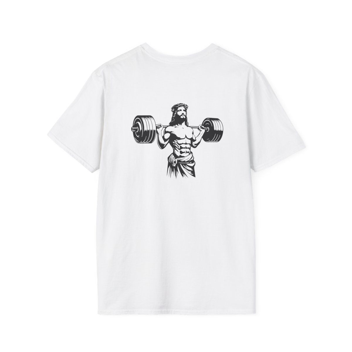 SAVED NOT SOFT Motivational Gym T-Shirt, Fitness Apparel, Workout Tee, Unisex Softstyle Shirt, Gym Gift, Inspirational Sportswear