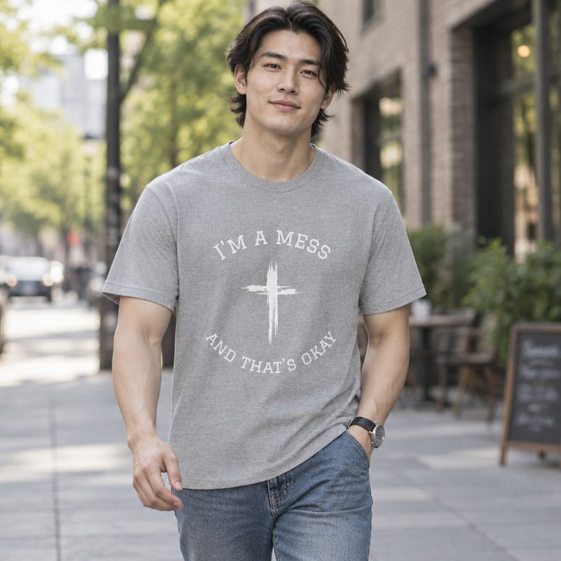 I'm a Mess and That's Okay Comfy Unisex T-Shirt
