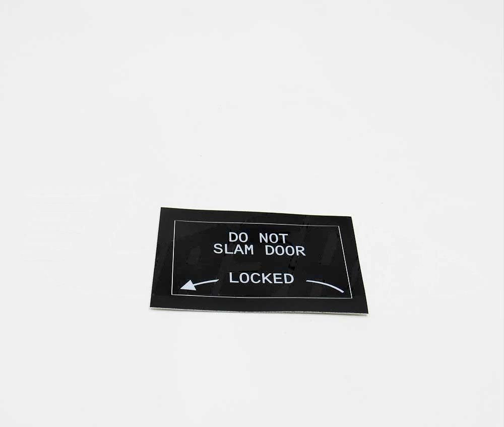 PLACARD - DO NOT SLAM DOOR / DOOR HANDLE - 150056-C1034