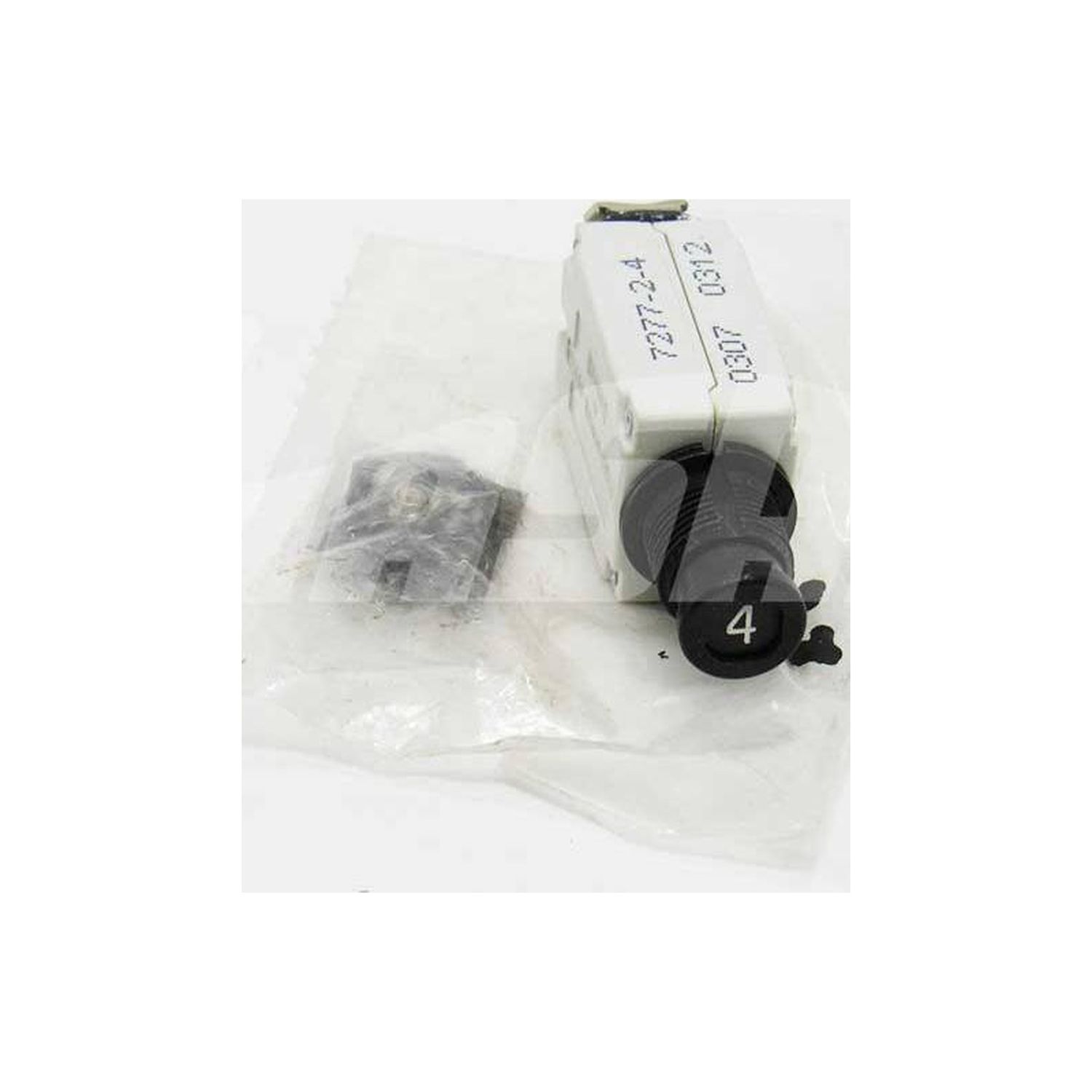 CIRCUIT BREAKER, 4amp black with white numbers ( 4 amp ) - 7277-2-4