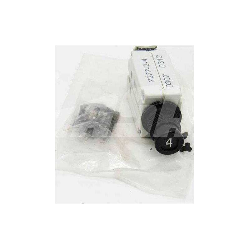 CIRCUIT BREAKER, 4amp black with white numbers ( 4 amp ) - 7277-2-4