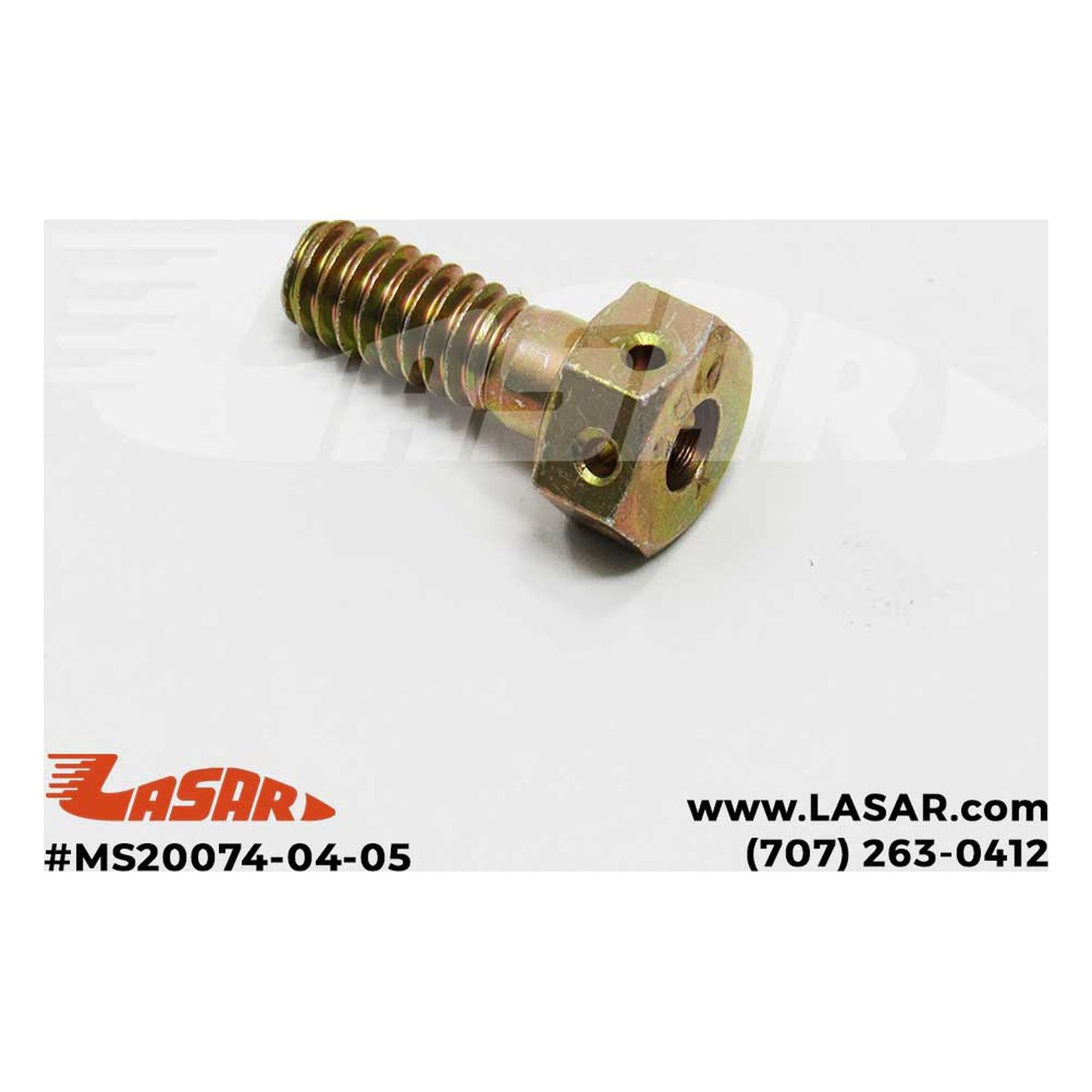 BOLT, length: 21/32, grip: 1/8", thread: 1/4-20, drilled head, fine thread - MS20074-04-05