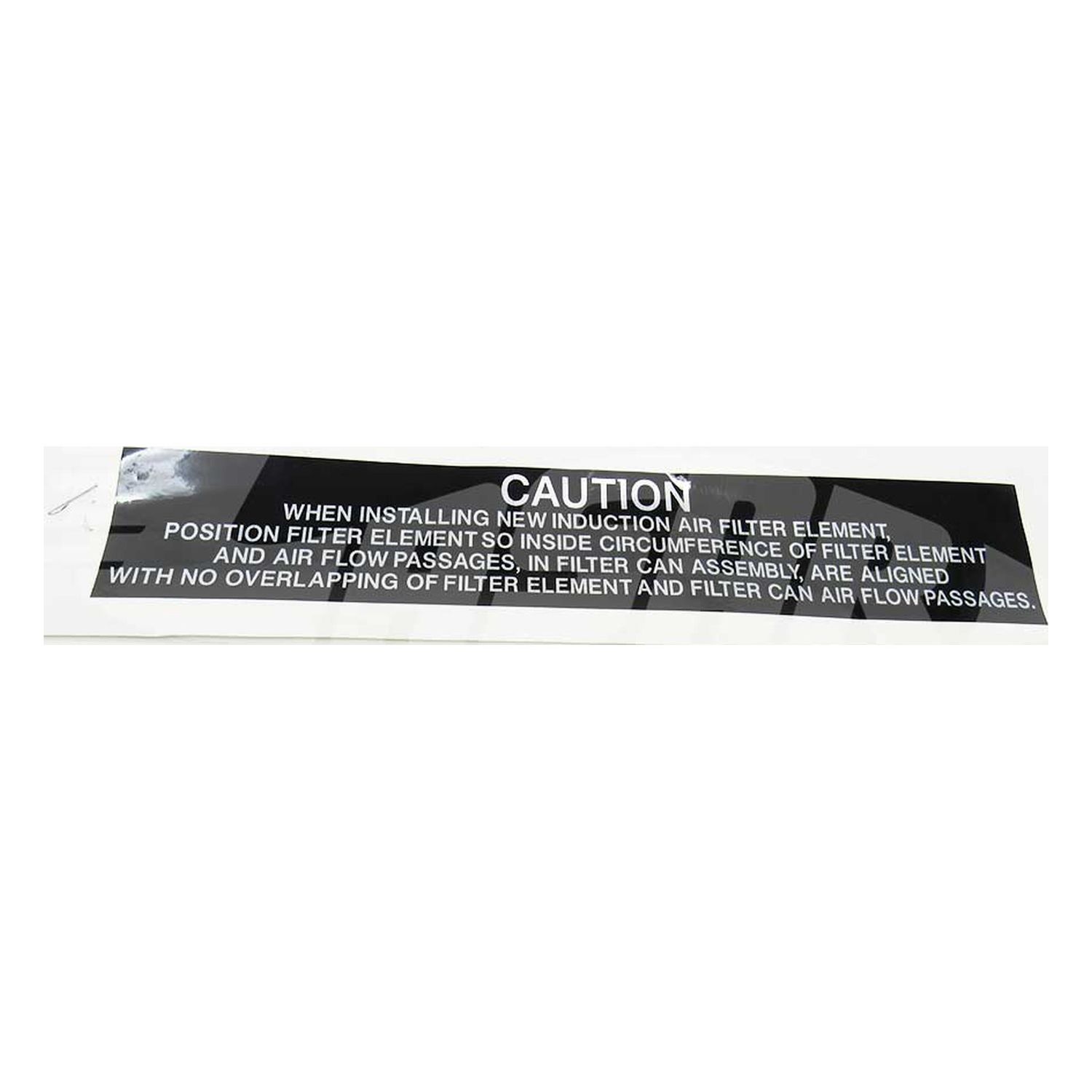 DECAL - INDUCTION AIR FILTER - 150056-C2021