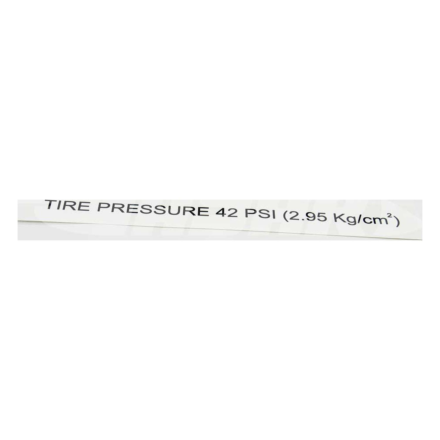DECAL - MAIN TIRE PRESSURE 42LB (BLACK) - 150056-A2005B