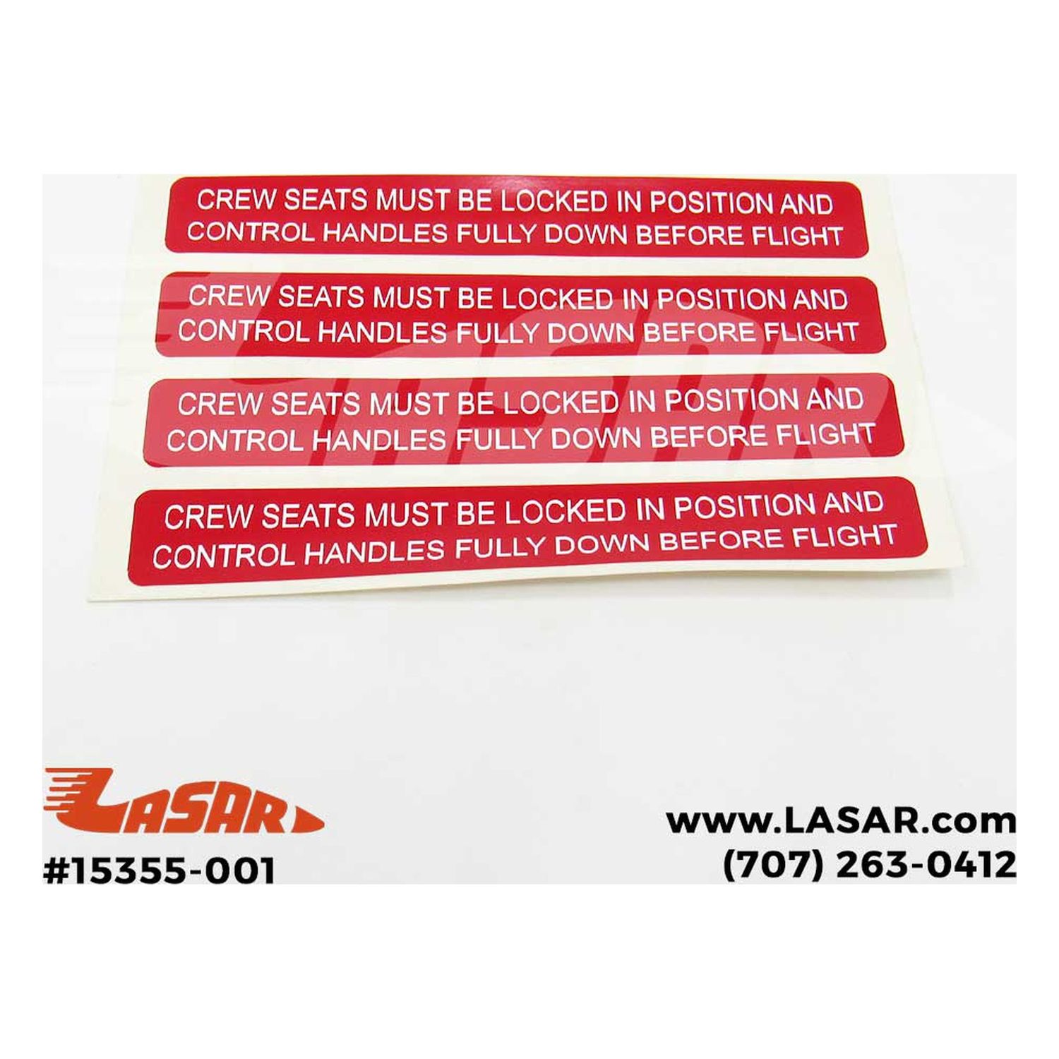 CIRRUS PLACARD - 15355-001