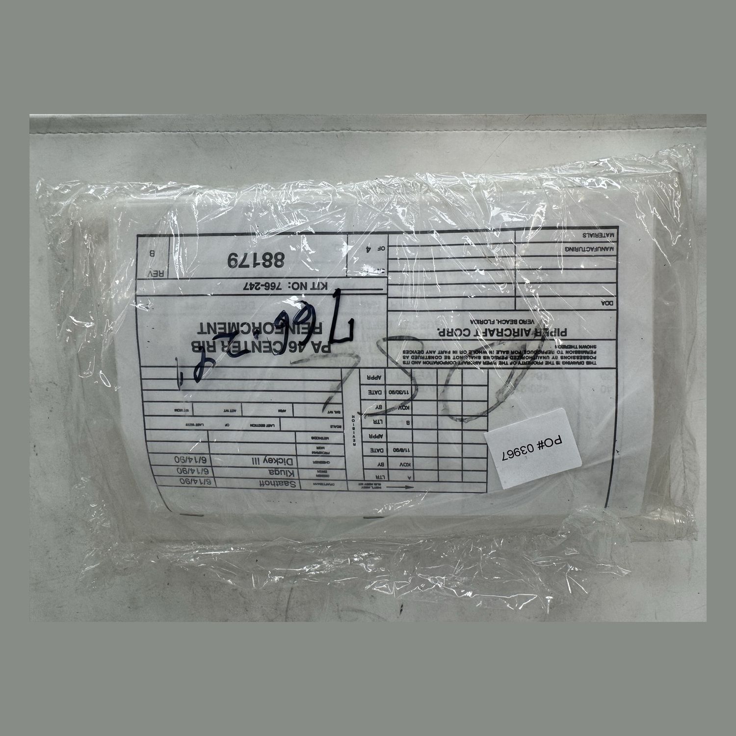 PIPER - KIT - CENTER RIB REINFMT SB 949 - 766-247