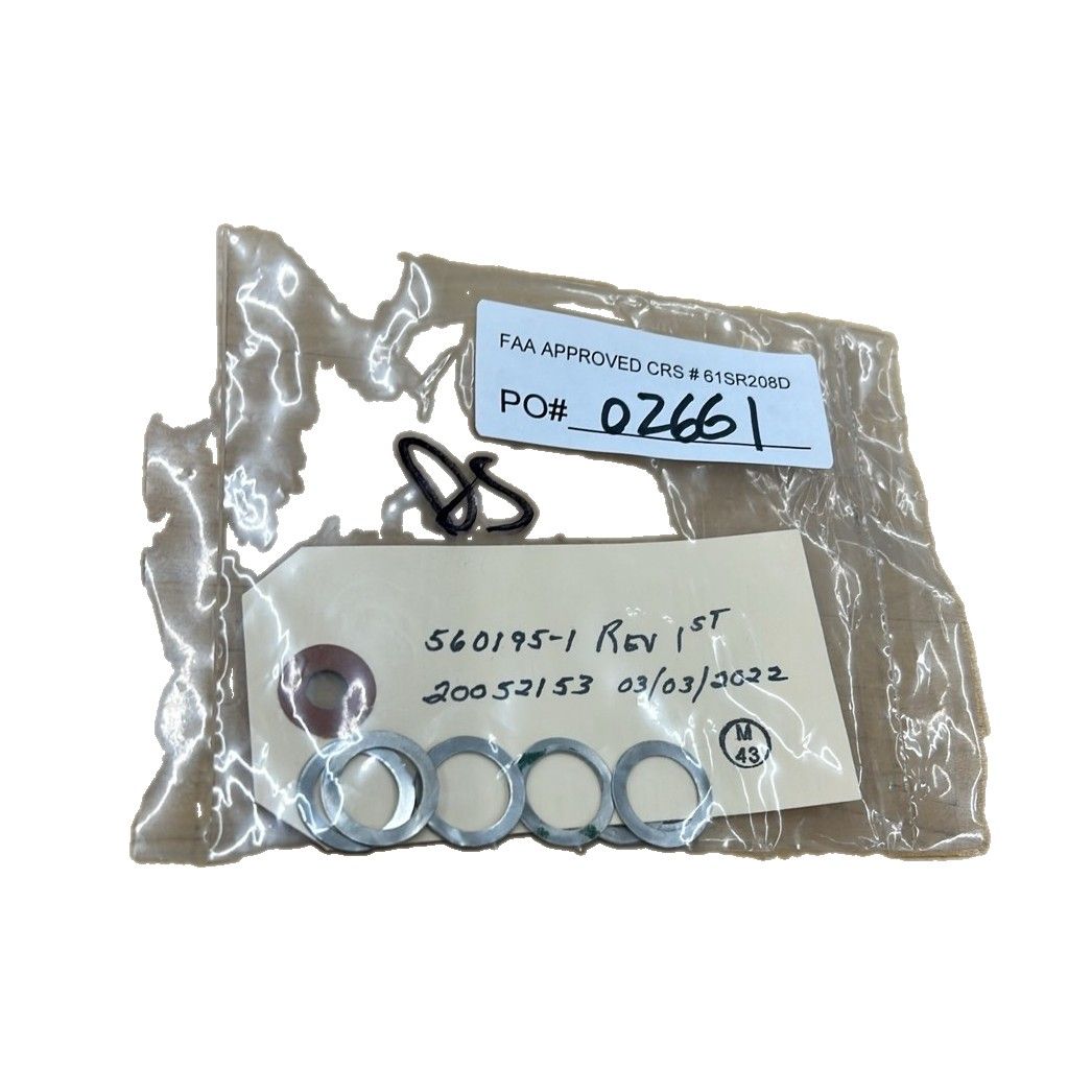 LAMINATED SHIM (as required) PEEL SHIM, .484 ID, .675 OD - 560195-001