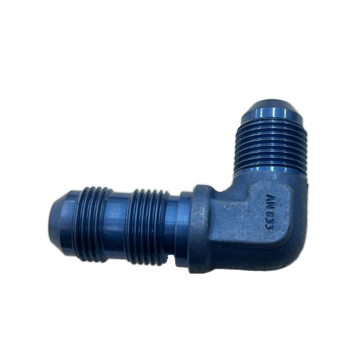 90º FITTING, 1/2" tubing, threads 3/4-18 - AN833-8D