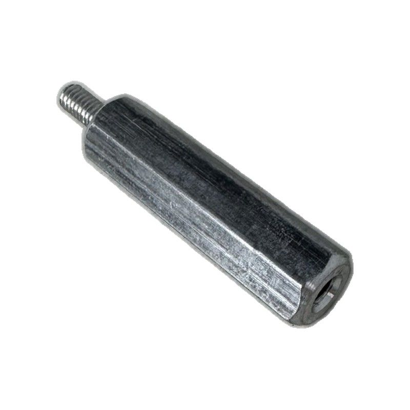 Aluminum Male-Female Threaded Hex Standoff 3/8" Hex, 1-1/2" Length, 8-32 Screw Size (Same as 93505A005) - 93505a169
