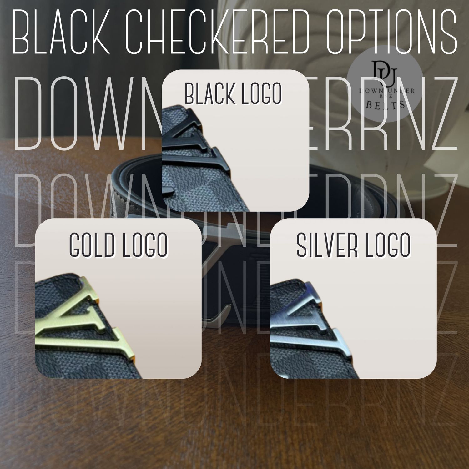 Black Checkered Belts