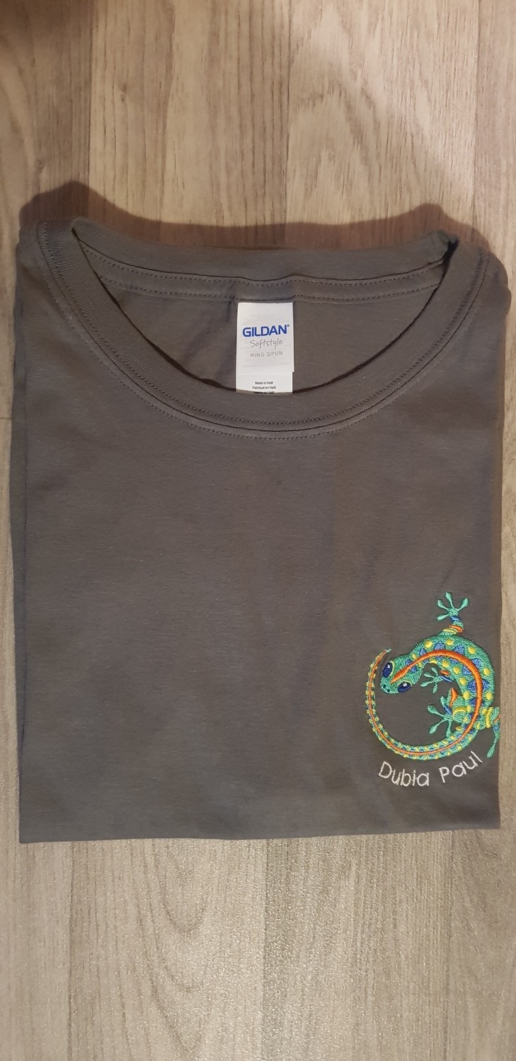 Short T Shirt Leopard Gecko Size: L