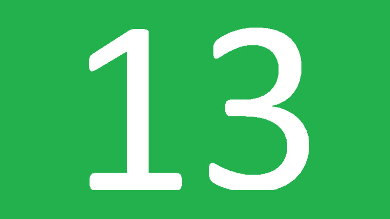 Number 13