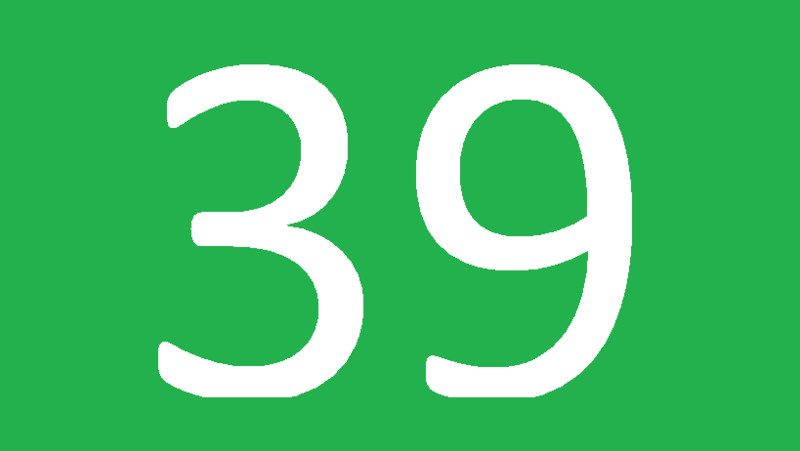 Number 39