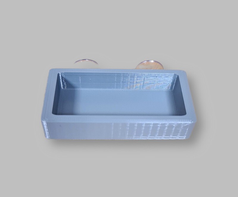 Suction Cup Lizard Bows (Light Grey)