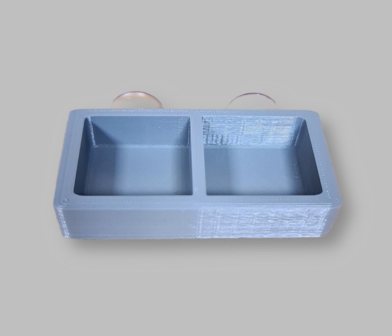 Suction Cup Lizard Bows (Light Grey)