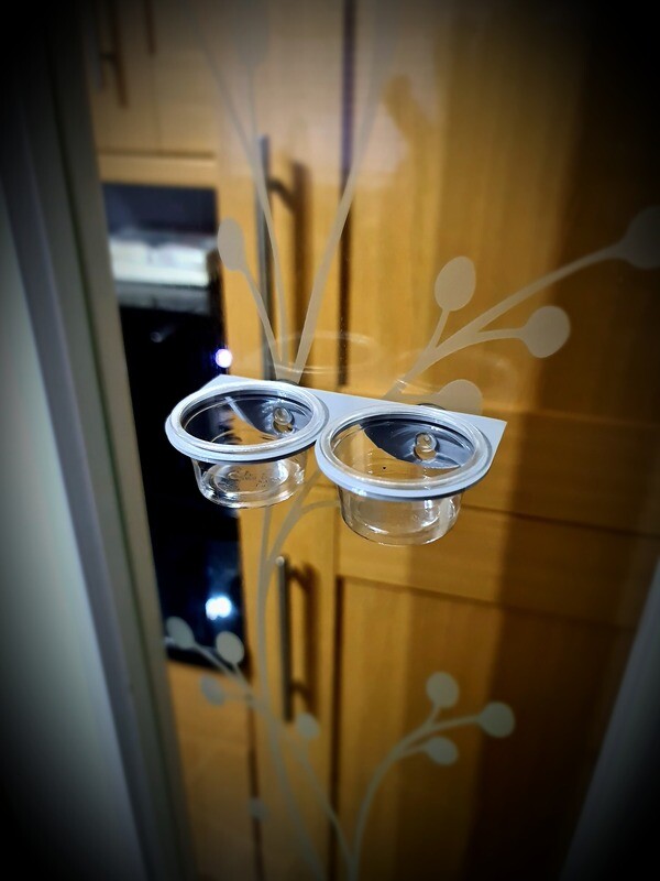 Double Crested Gecko Dish-Light Grey