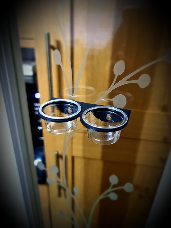 Double Crested Gecko Dish-Black