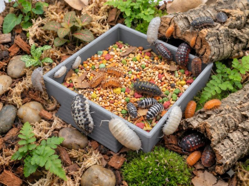 Isopod and Invertebrate Feeding Dish with Access Ramp | 1 color