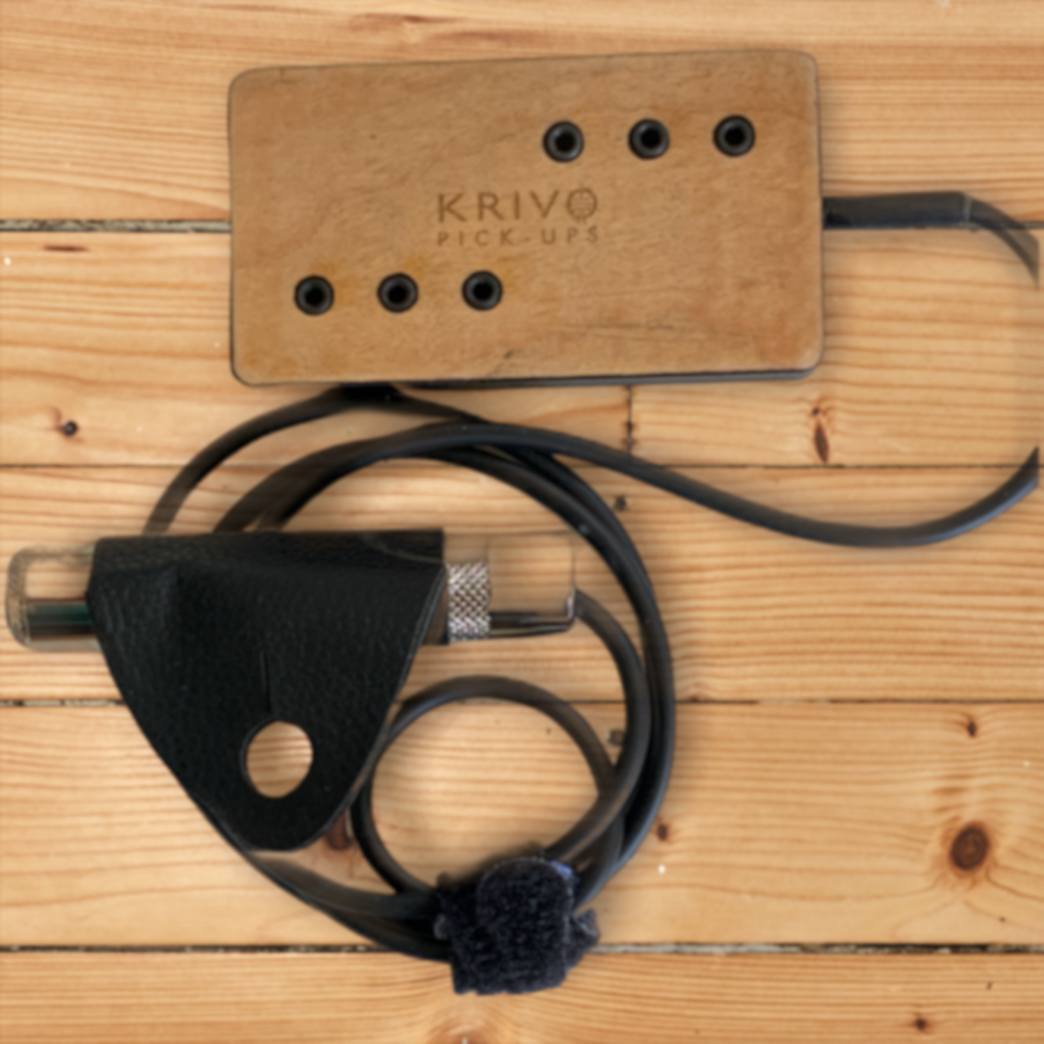 Krivo Bois mini Humbucker Resophonic, Couleur: Bois clair