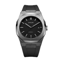D1 Milano Gun Metal Automatic Rubber