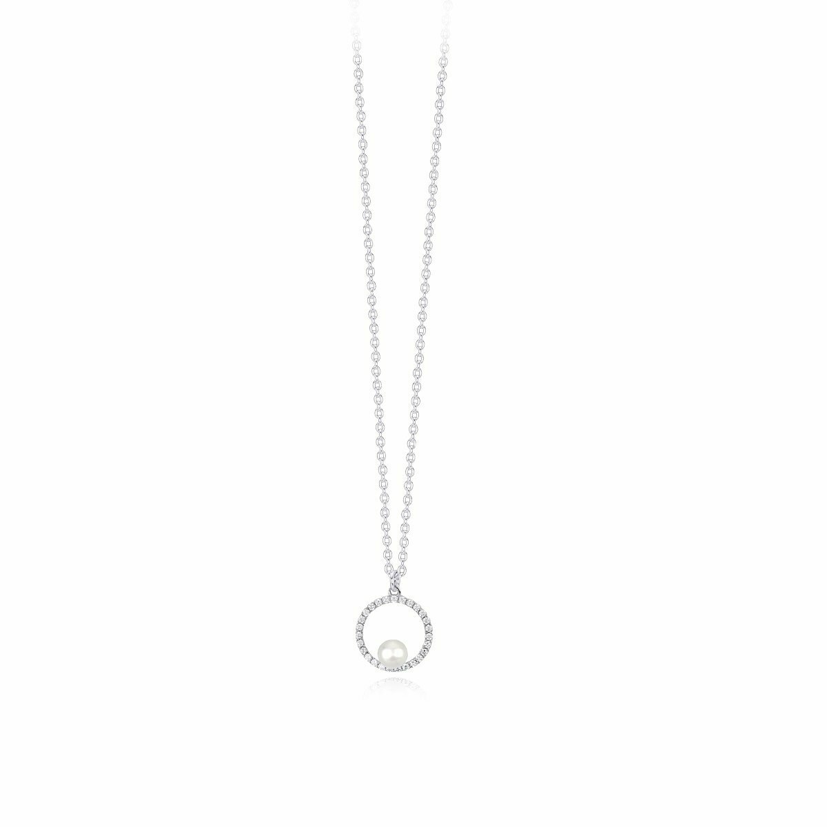 Collana Cerchio Con Perla - Mabina Gioielli