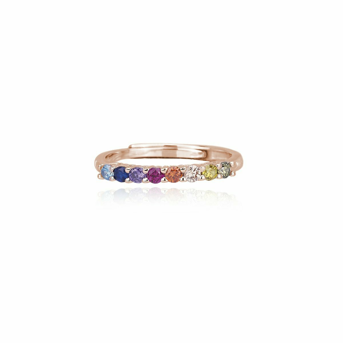 Anello Veretta Multicolor Mezzo Giro - Mabina Gioielli