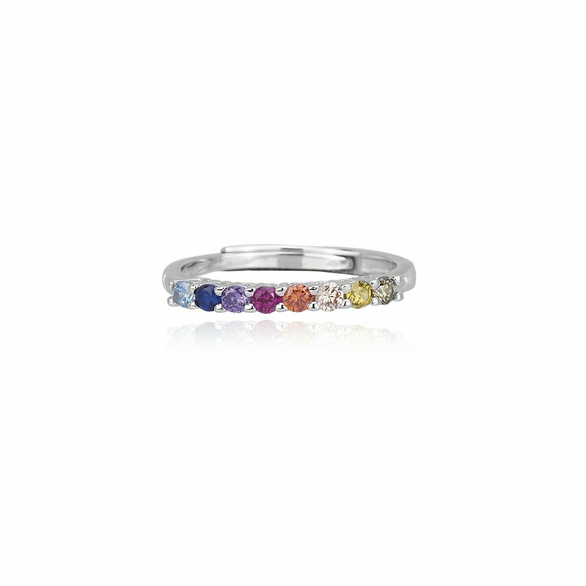 Anello Veretta Multicolor Mezzo Giro - Mabina Gioielli