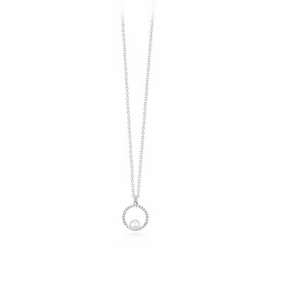Collana Cerchio Con Perla - Mabina Gioielli